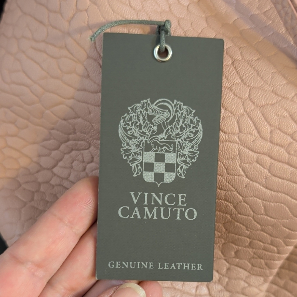 Vince Camuto Convertible Lamb Leather Pleated Tote - Steph bag - Picture 2 of 8